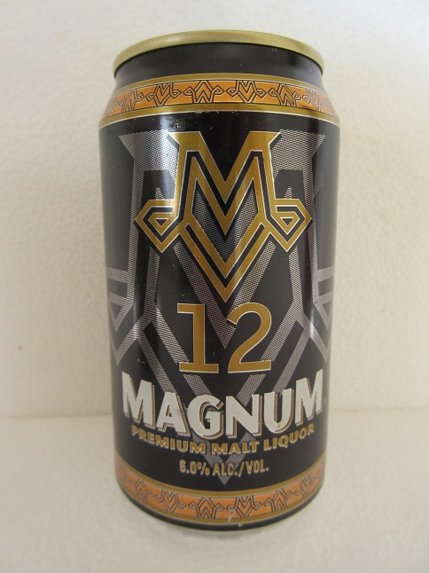 Magnum 12 Premium Malt Liquor - black & gold